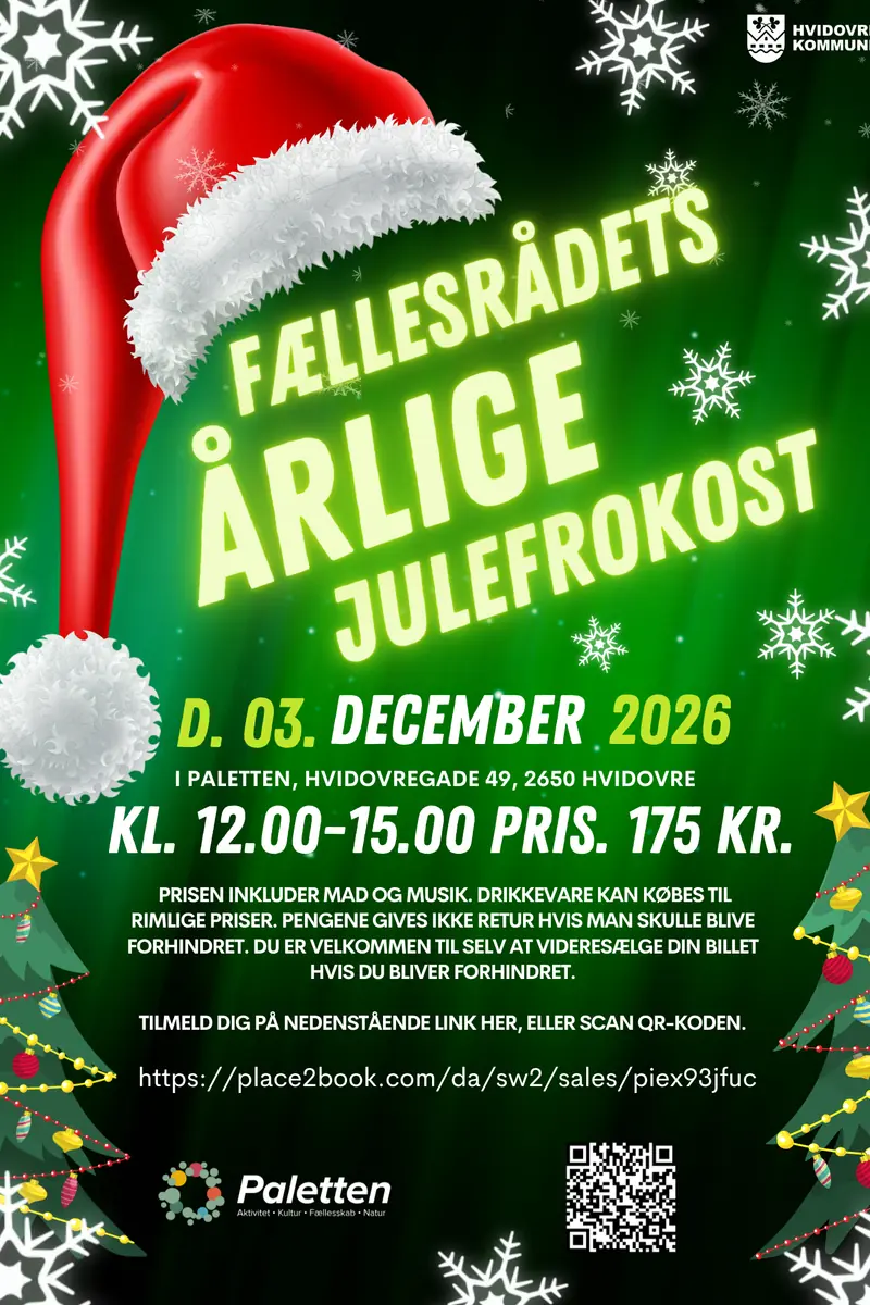 fællesrådets julefrokost 2026 · Paletten, Aalborg