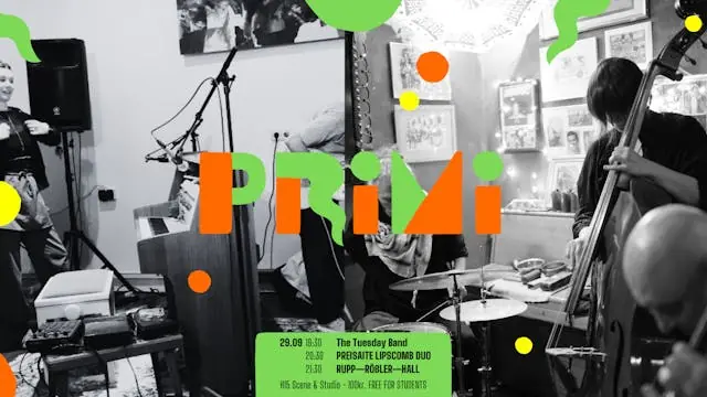 PRiMi: PREISAITĖ LIPSCOMB DUO • Rupp-Rößler-Hall • The Tuesday Band · H15 Cafeteria, Bar, Studio & Scene, Copenhagen
