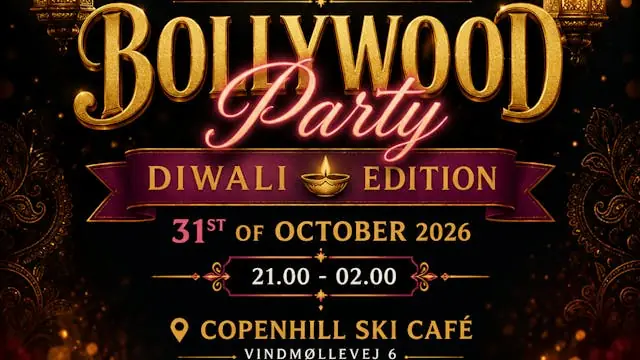 Bollywood Black - Diwali Edition · CopenHill Ski café, Copenhagen