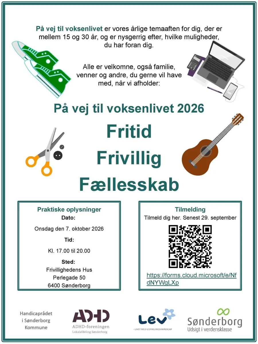 On the Way to Adulthood: Leisure, Volunteering, Communities · Frivillighedens Hus i Sønderborg, Sønderborg