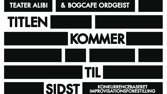 TITLEN KOMMER TIL SIDST 16 - Kære Daisy · Café Ordgeist, Aalborg