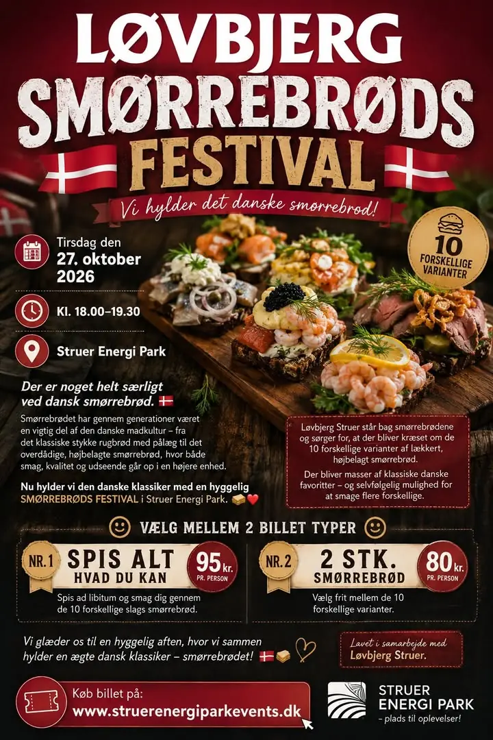SMØRREBRØDS FESTIVAL — Struer Energi Park, Struer