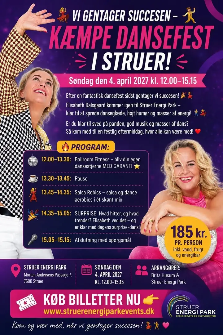 VI GENTAGER SUCCESEN – KÆMPE DANSEFEST I STRUER — Struer Energi Park, Struer