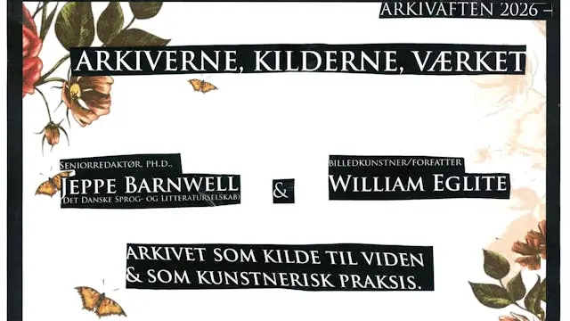 Arkivaften 2026 - kilderne, arkivet, værket — Hald Hovedgård, Viborg