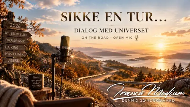 Møn - SIKKE EN TUR... DIALOG MED UNIVERSET - ON THE ROAD / OPEN MIC · High Vibrations Center, stege