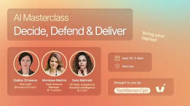 AI Masterclass - Decide, Defend & Deliver · SimCorp, Copenhagen