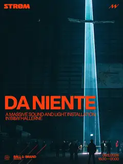 DA NIENTE: A massive sound and light installation in B&W Hallerne