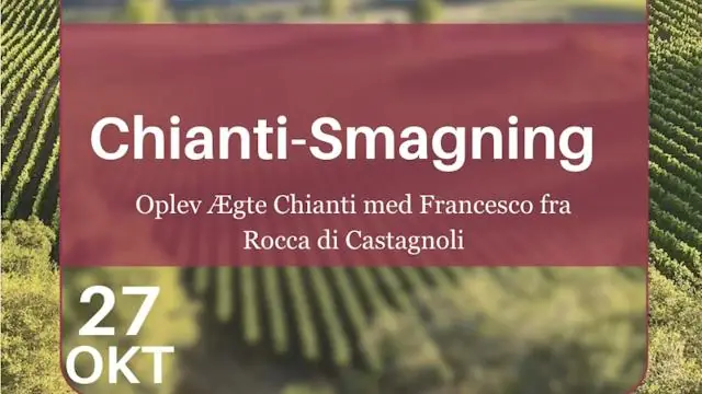 Chianti wine tasting · Kokkens Vinhus, Glostrup