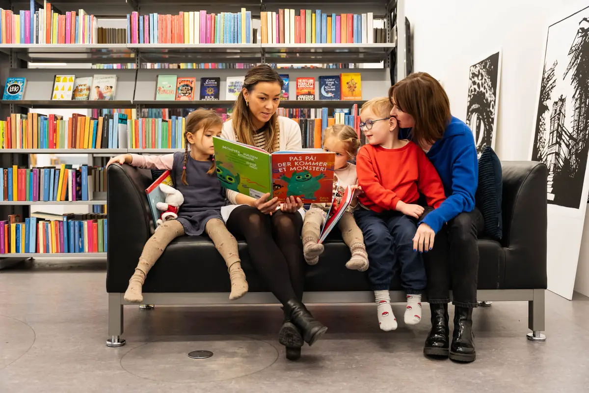 Книжный уют для семей — Biblioteket på KulturØen, Миддельфарт