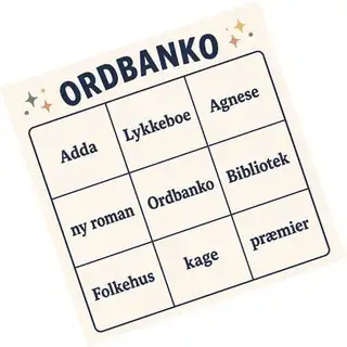Word Bingo and Cake Tapas with Adda Lykkeboe