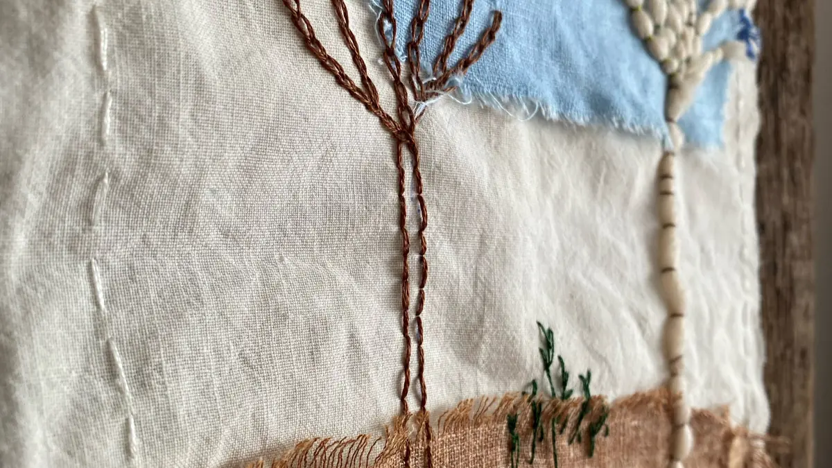 Hand-Sewn Wall Hangings · BIBLIOTEKET Rentemestervej, Copenhagen