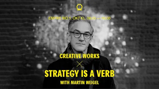 Creative Talks x Martin Weigel · Empire Bio, Copenhagen
