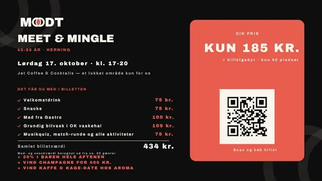 Meet & Mingle 45-60 years · Jet Coffee & Cocktails Herning, Herning