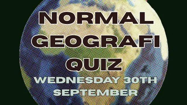 Taru & Johnny's Normal Geography Quiz · Grøndalskroen, Copenhagen