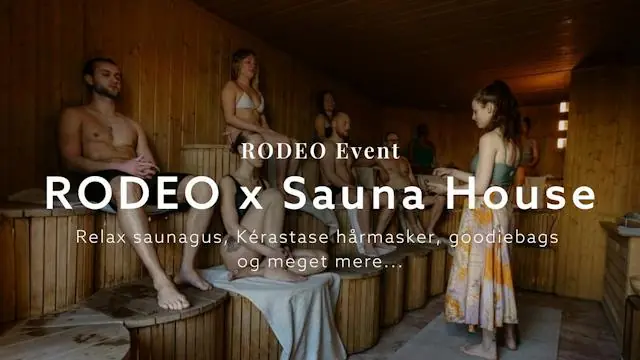 RODEO x Sauna House · Sauna House Nordhavn, Copenhagen