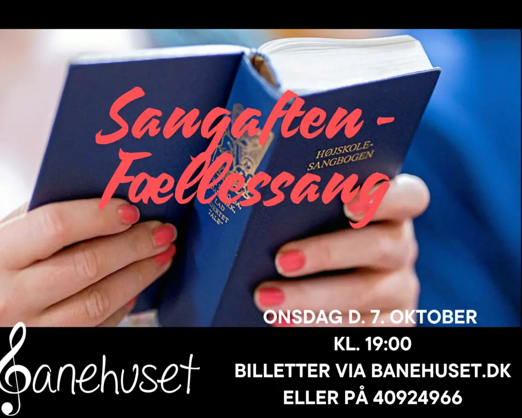 Sangaften med besøg af vores præst. · Banehuset, Sommersted