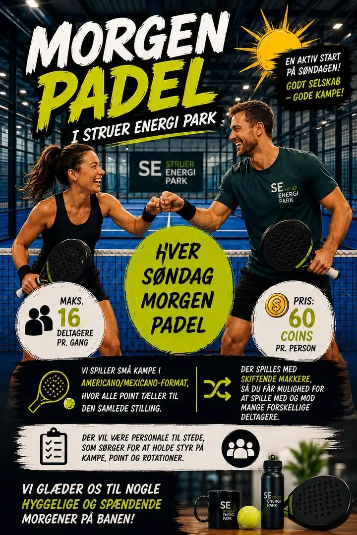 Morgen Padel — Struer Energi Park, Struer