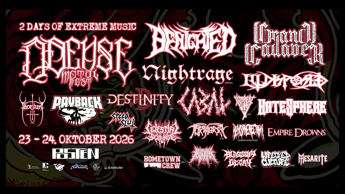 Odense Metalfest 2026 — Posten, Odense