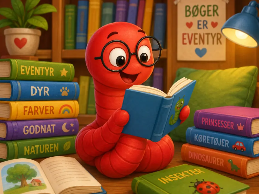 Become Friends with the Book Worm! — Biblioteket Slagelse, Slagelse
