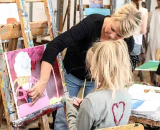 Art School for Children During Autumn Break