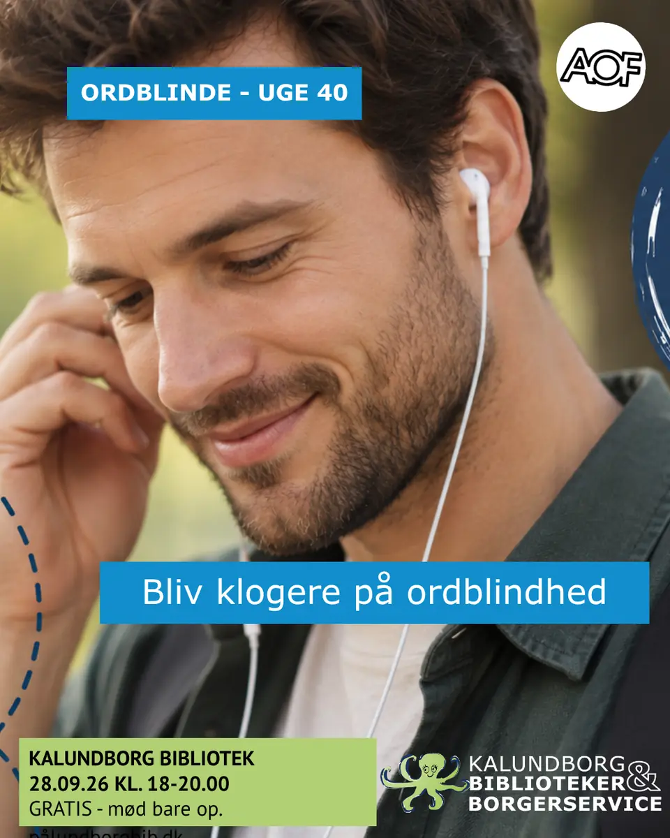 Dyslexia Week 40: Are You Dyslexic? · Kalundborg Bibliotek og Borgerservice, Kalundborg