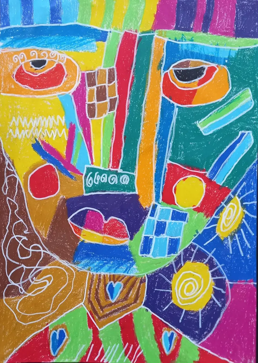 Exhibition - Class 5.a from Højslev School · Hovedbiblioteket, Skive