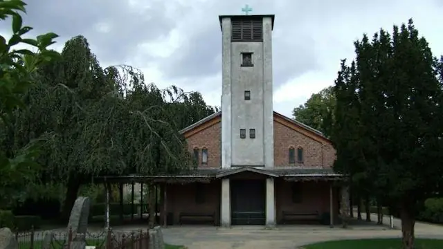 Planer for Solbjerg Kirkegård og DN årsmøde · Kapellet på Solbjerg Park Kirkegård, Frederiksberg