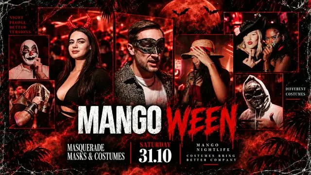 Mangoween - Masquerade Masks & Costumes · Above & Below Nightclub, Copenhagen