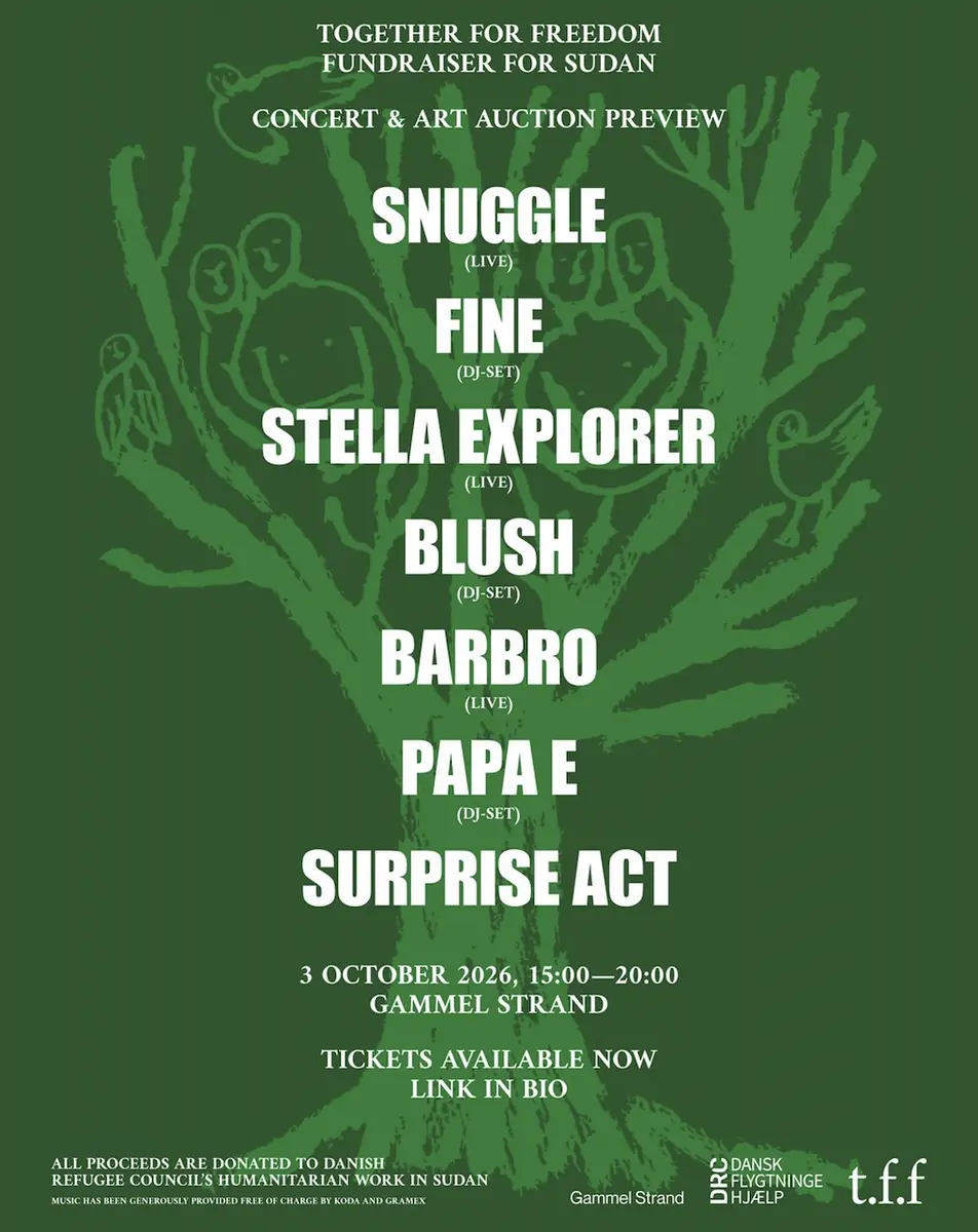 Together For Freedom - Fundraiser For Sudan · Ved Gammel Strand Metro, Copenhagen