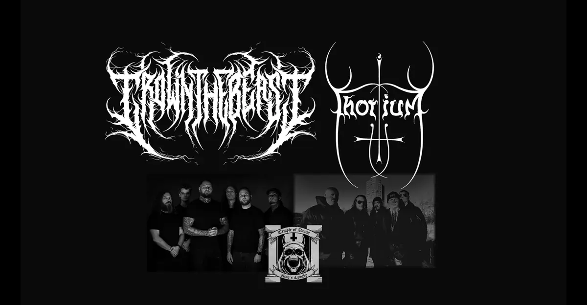 Temple of Doom: CROWN THE BEAST + THORIUM · Templet, Kongens Lyngby
