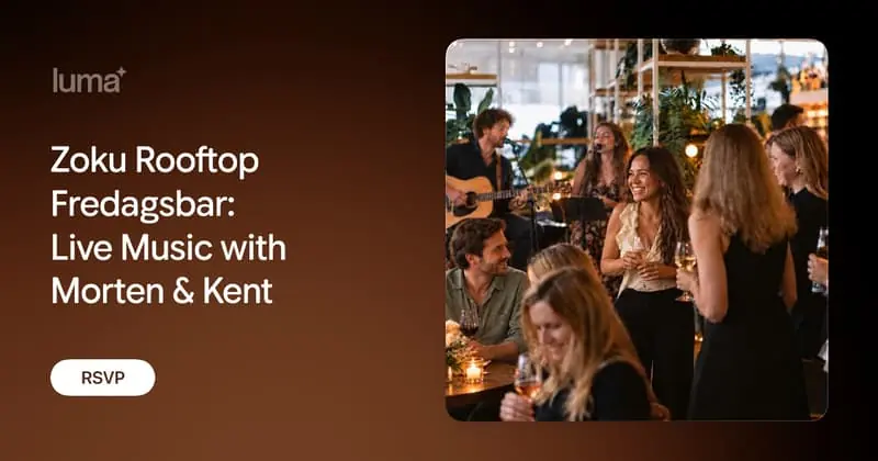 Zoku Rooftop Friday Bar: Live Music with Morten & Kent · Zoku Copenhagen, Copenhagen