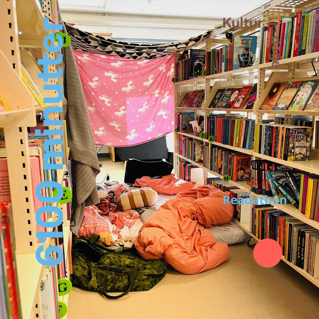 Readathon – en nat på biblioteket — Haderslev Bibliotek, Haderslev