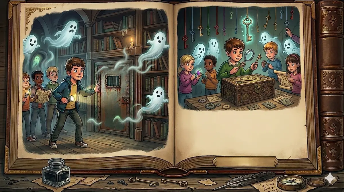 Jagten på de forsvundne rum – mini Escape Room — Haderslev Bibliotekerne, Haderslev