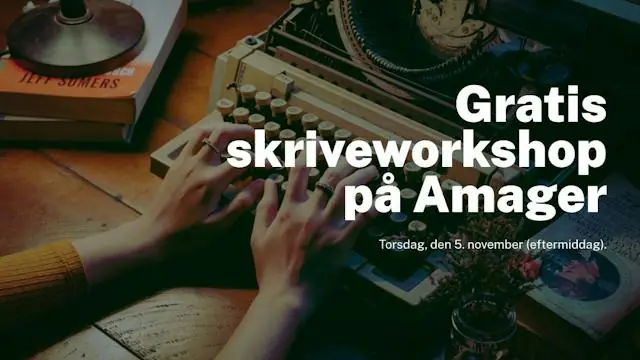 Skriv sammen – gratis skriveworkshop med forfatter Ole Ditlev Nielsen · Lokalet "Forest", København