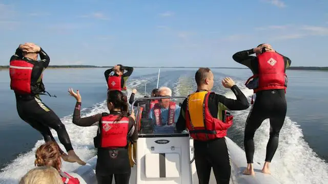 Speed and experiences on Randers Fjord · Kyst- og Fjordcentret, Ørsted
