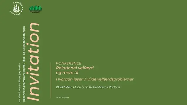 CONFERENCE Relational Welfare and Beyond: How Do We Solve Complex Welfare Challenges · Hovedkassen, Københavns Rådhus, Copenhagen