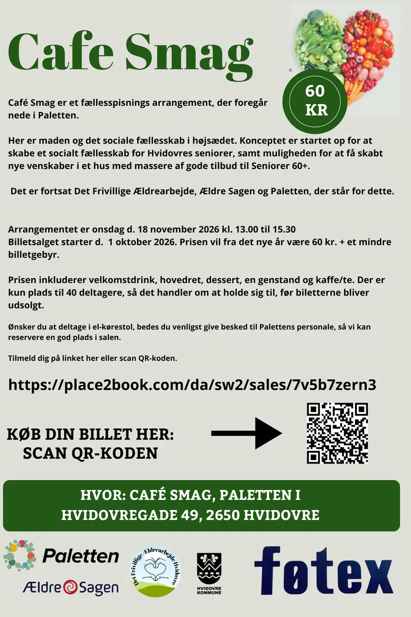 Cafe Smag Community Meal · Paletten, Hvidovre