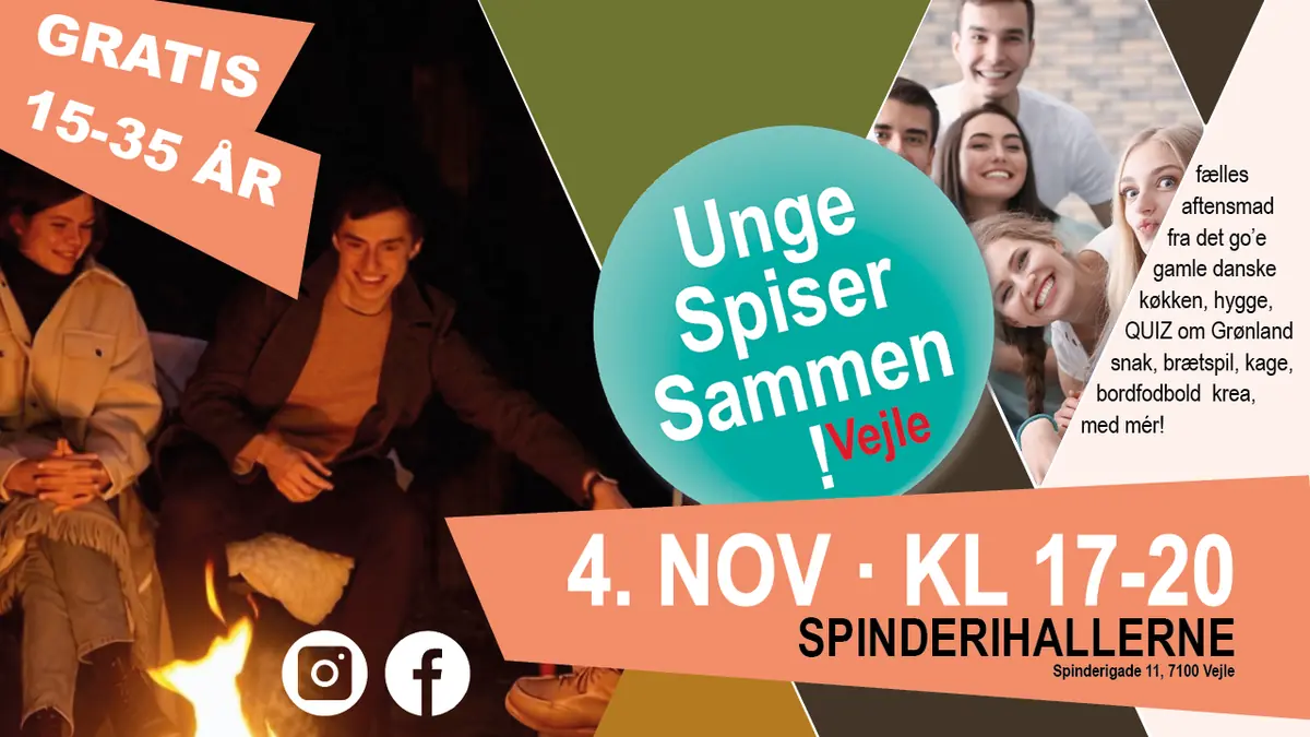 Young People Eating Together Vejle · Vejle Bibliotek - Spinderiet, Vejle