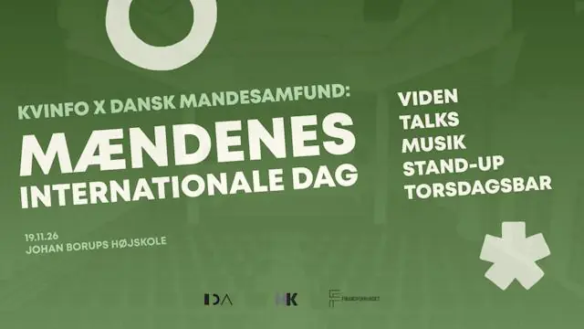 International Men's Day 2026 · Johan Borups Højskole, Copenhagen