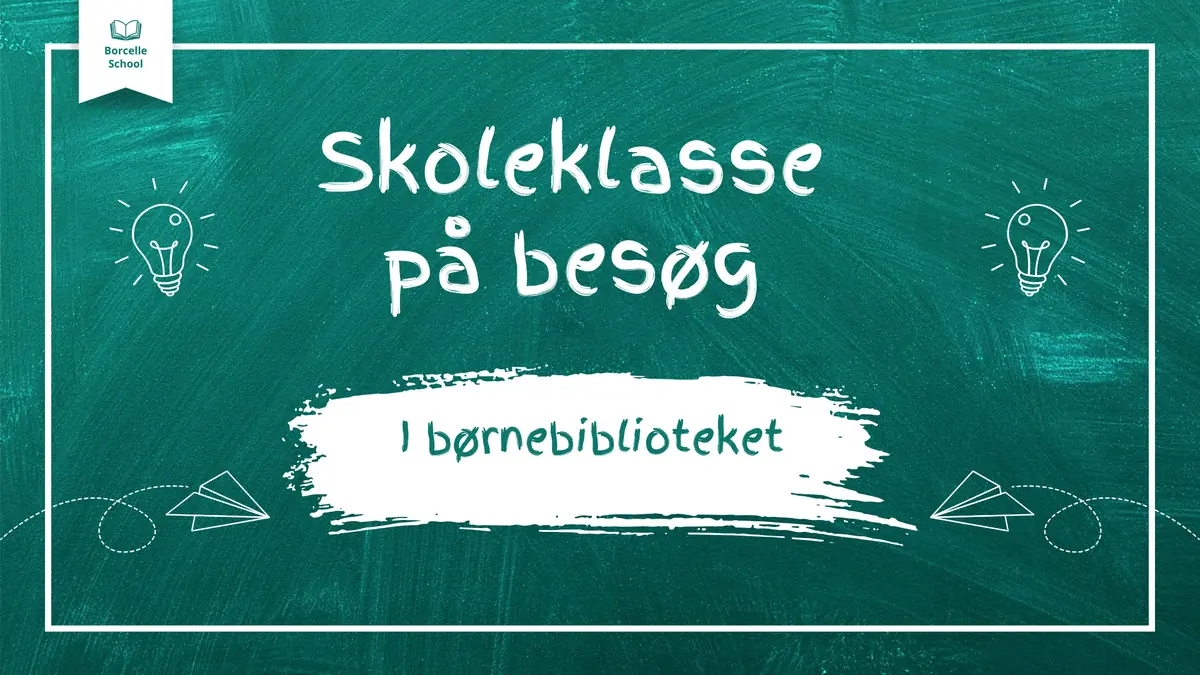 Skoleklasse på besøg — Lystrup Bibliotek, Lystrup