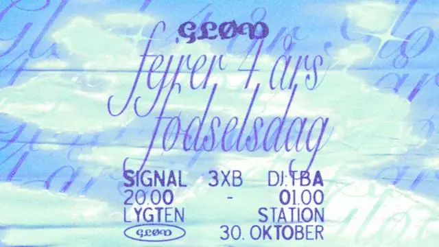 GLØD 4 Years - 3XB + Signal + DJ · Lygten Station, Copenhagen