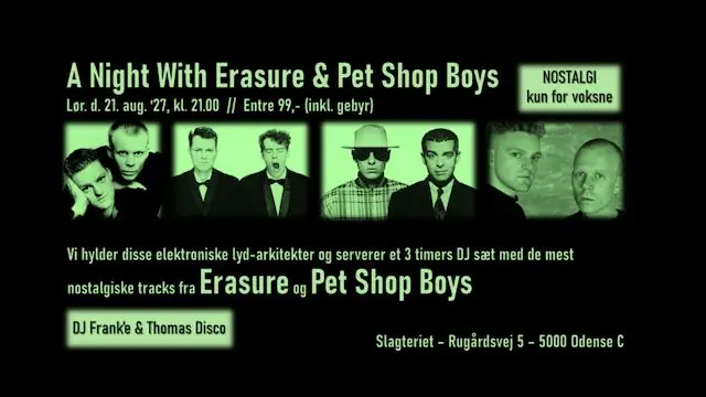 NOSTALGI - A Night With Erasure & Pet Shop Boys · Slagteriet Eventhus, Odense