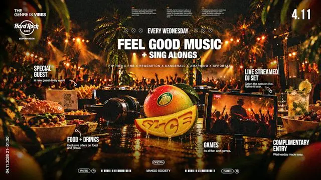 SLICE of mango 04.11 • Every Wednesday | CPH · Hard Rock Cafe Copenhagen, Copenhagen