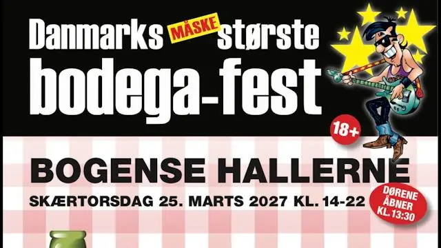 Bodegafest in Bogense 2027 · Bogense Hallerne, Bogense