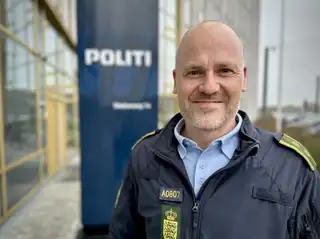 Visit from Police Officer Mikkel