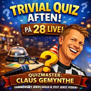 Trivial Quiz på 28Live i Roskilde 😊