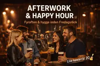 🥳 AFTERWORK & HAPPY HOUR – Fredagsbar på 28 Live 🍻🍹🔥
