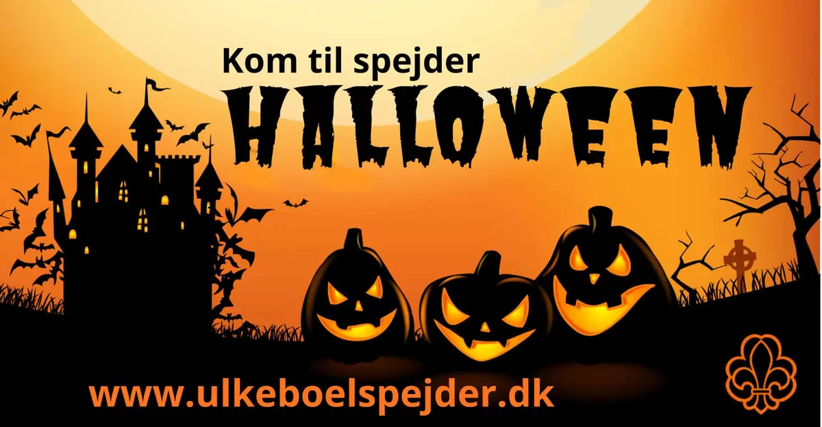 UlkebølSpejderne inviterer til (u)hyggelig Halloween i efterårsmørket 🎃 · Spejderhytten, Sønderborg