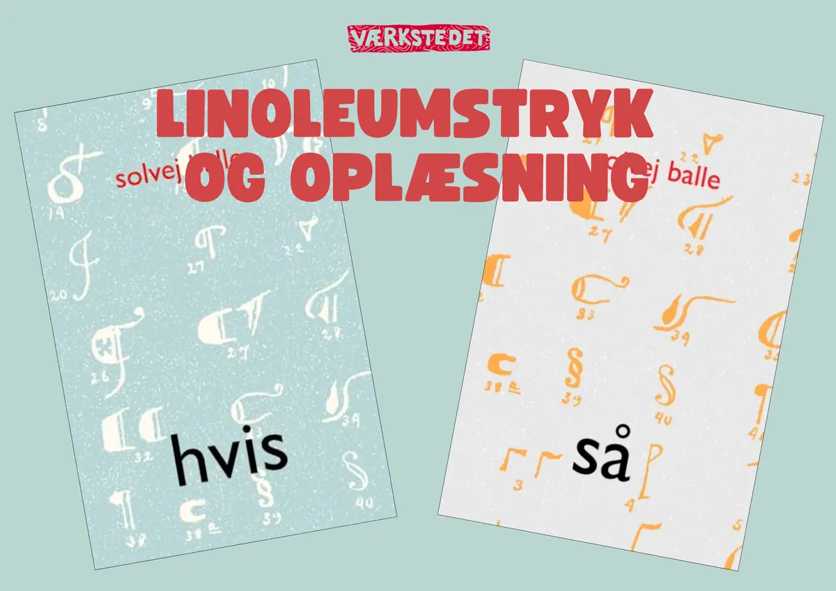 Linoleumstryk og litteratur · Åby Bibliotek, Åbyhøj