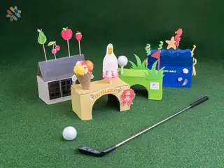 Kreativ golfsjov for hele familien